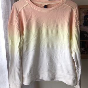 Ombré sunset tie dye sweatshirt